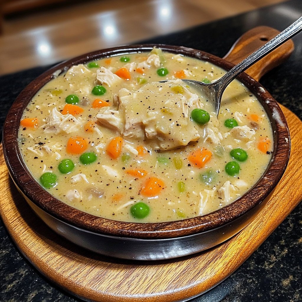Slow Cooker Chicken Pot Pie Soup