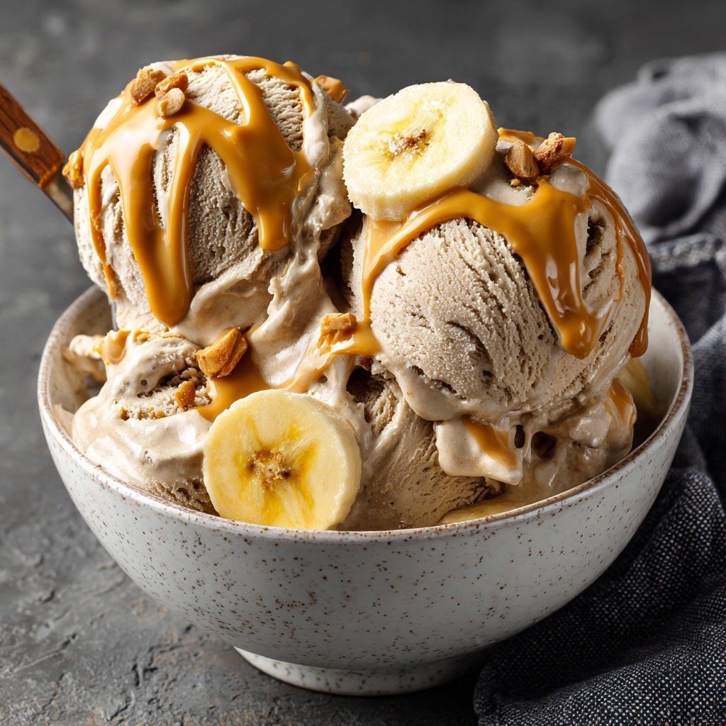 Peanut Butter Banana Ice Cream
