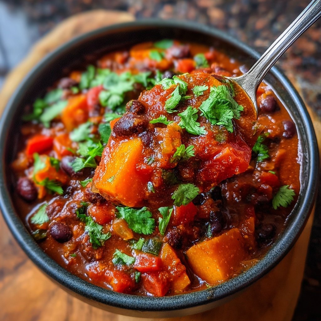 Sweet Potato Black Bean Chili