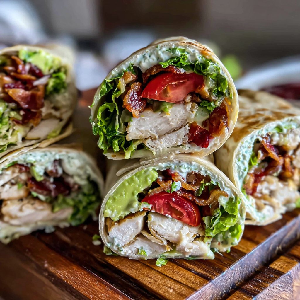 Turkey Avocado Wraps for Lunch