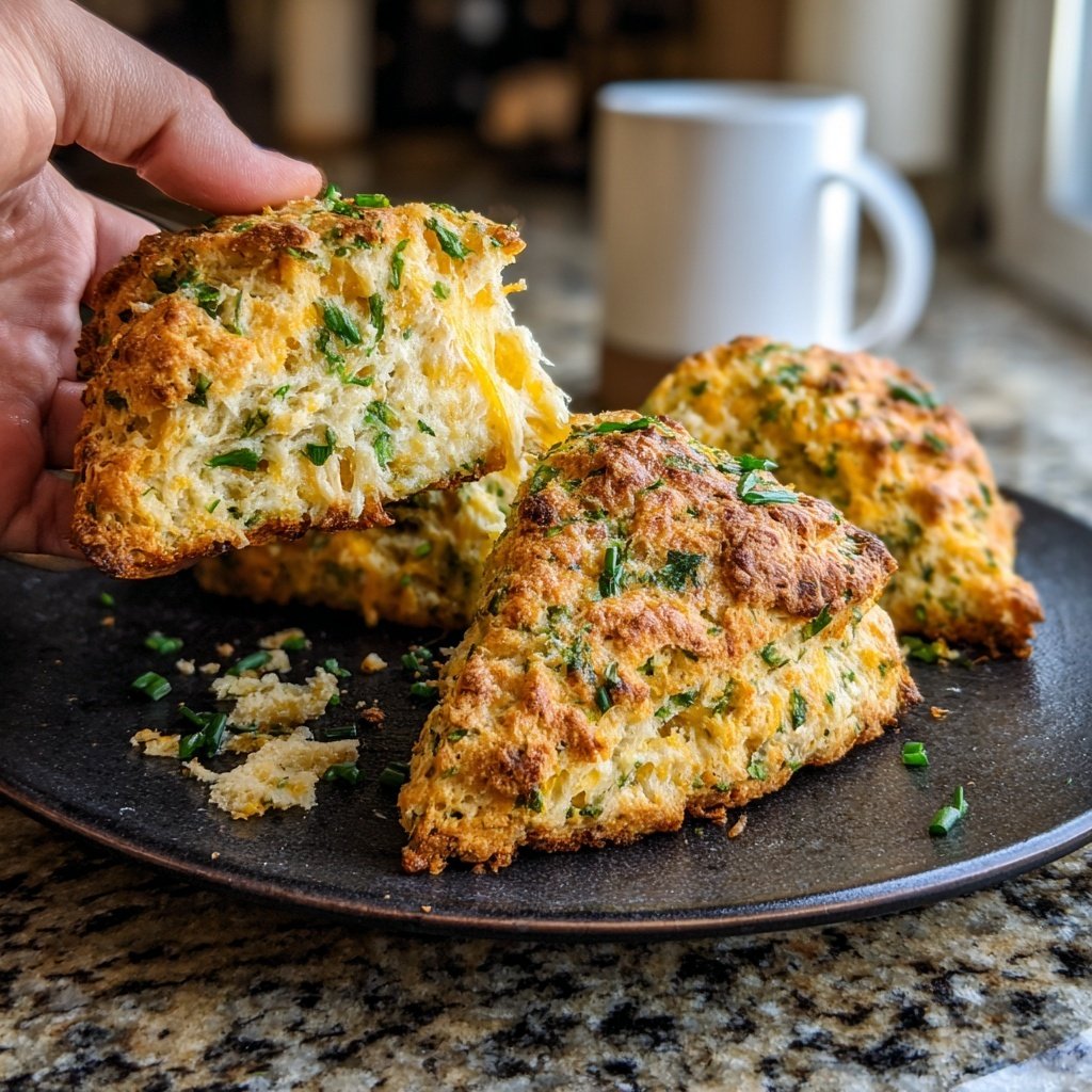Savory Cheddar and Chive Scones