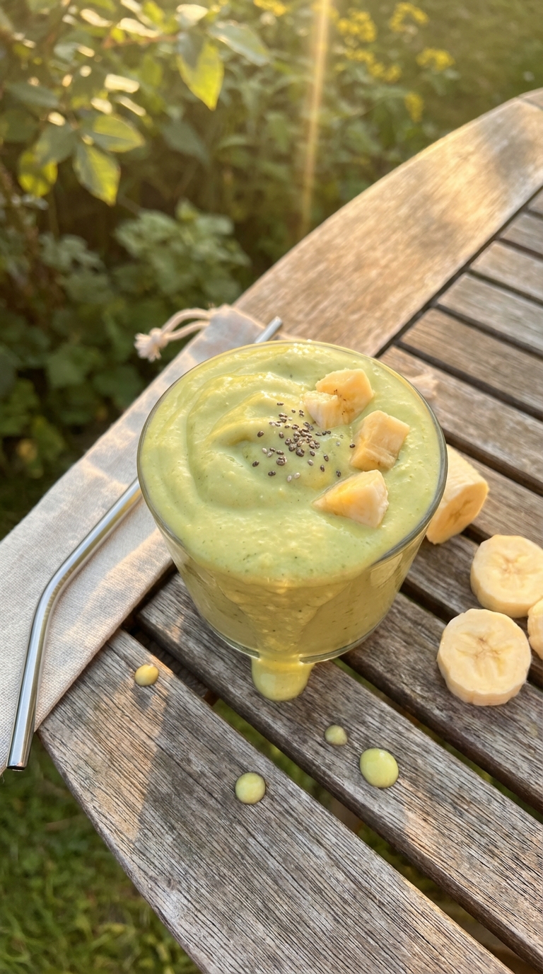 Creamy Avocado Banana Smoothie