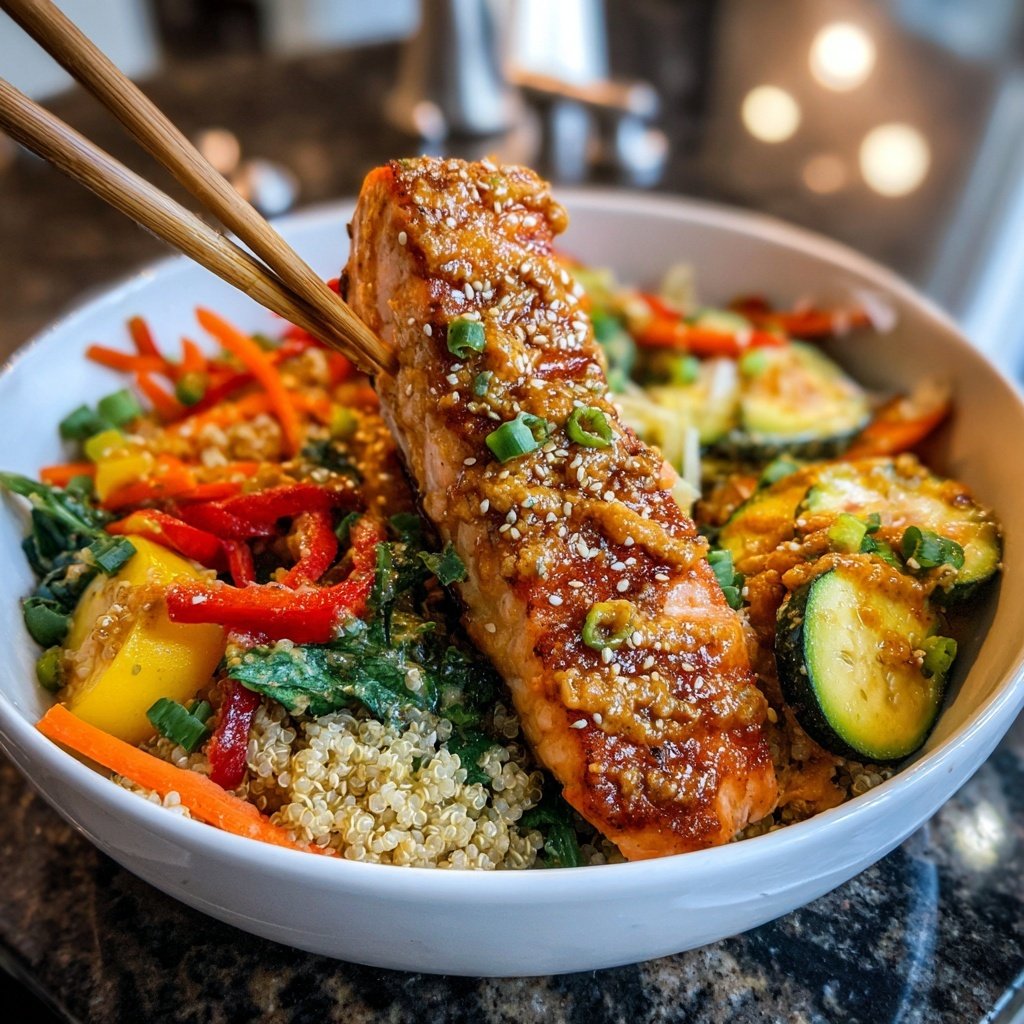 Coconut Lime Salmon Bowl