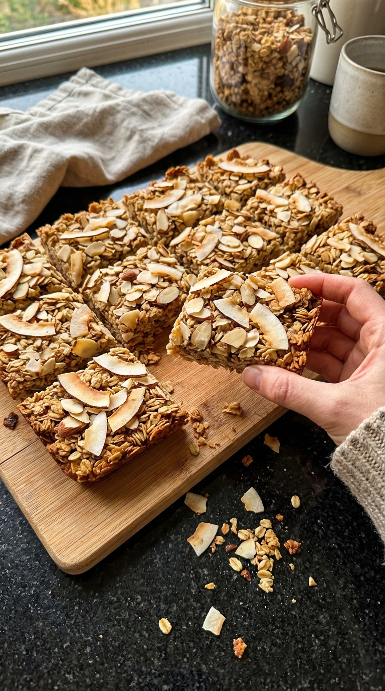 Almond Coconut Granola Bars