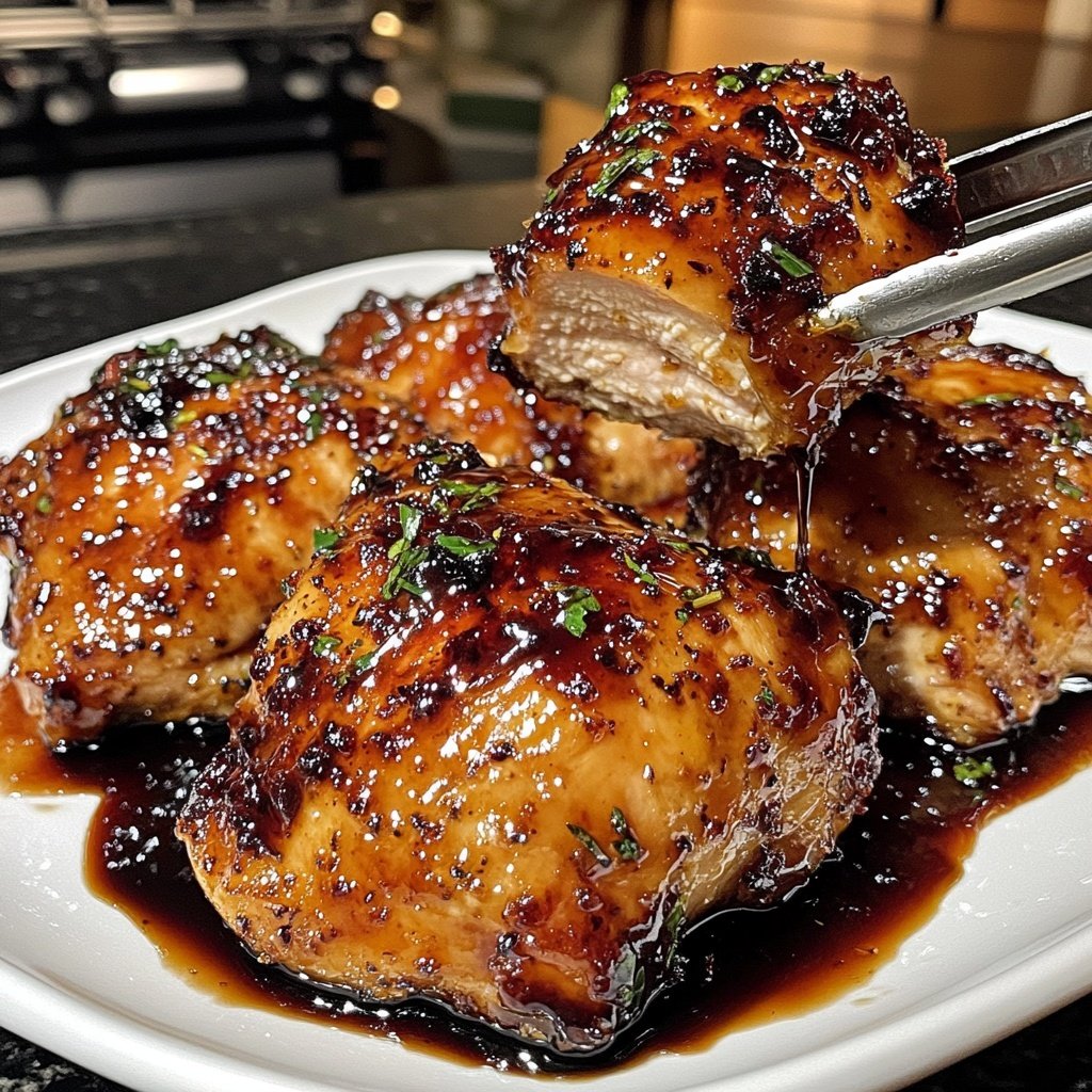 Cherry Balsamic Glazed Chicken