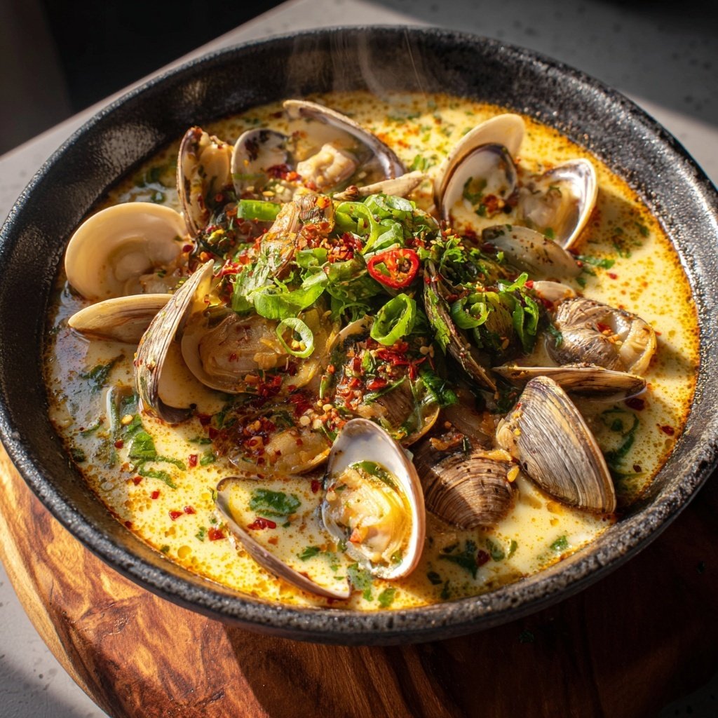 Coconut Broth Clams with Lemongrass