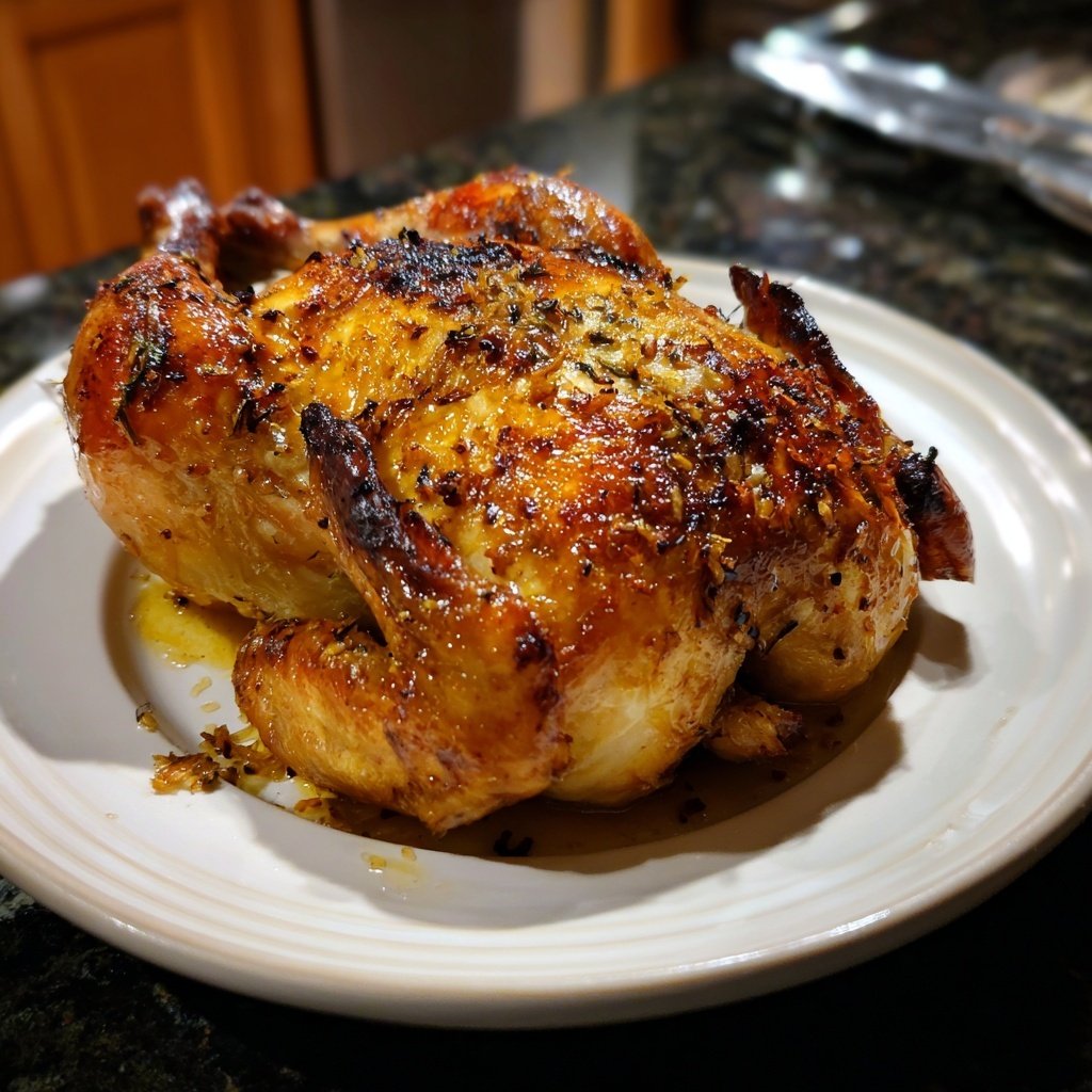 Lemon Garlic Roasted Chicken