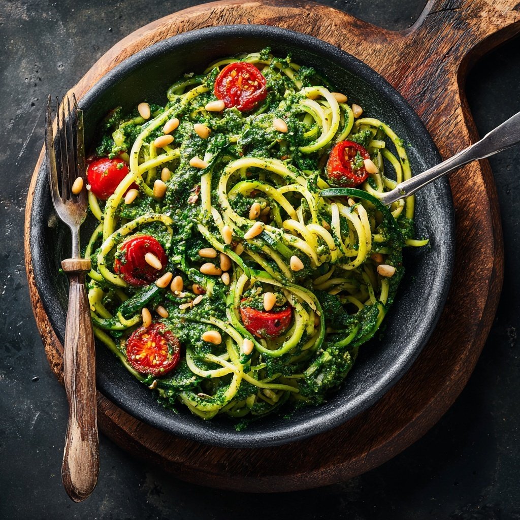 Zucchini Noodles with Pesto