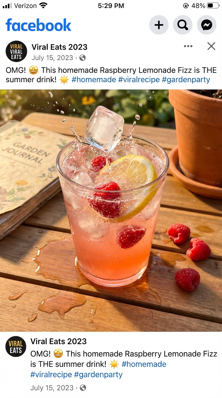 Raspberry Lemonade Fizz