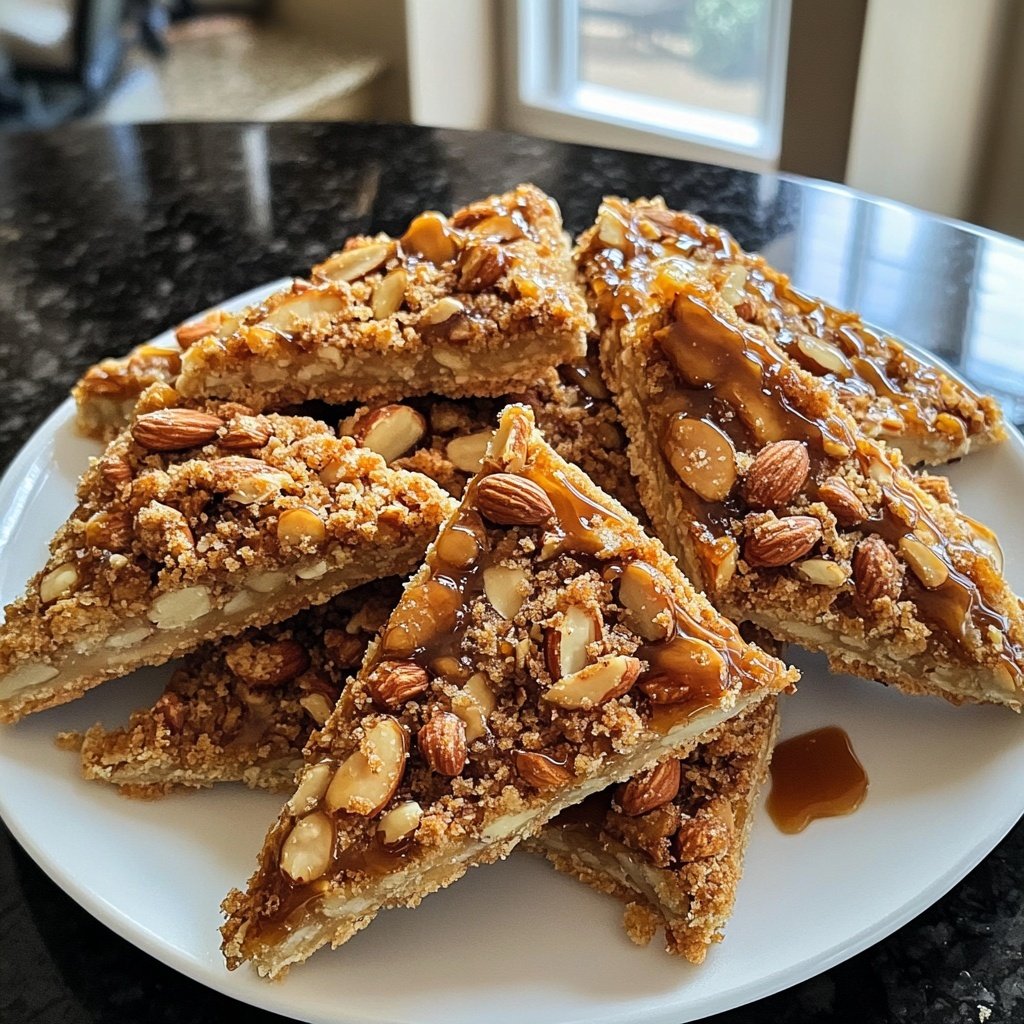 Caramelized Nut Corner Triangles