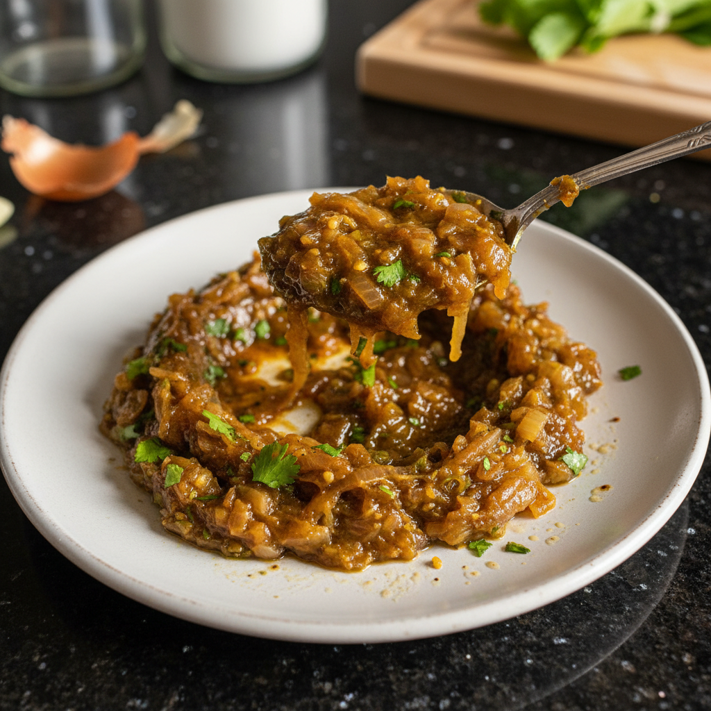 Caramelized Onion Salsa Verde