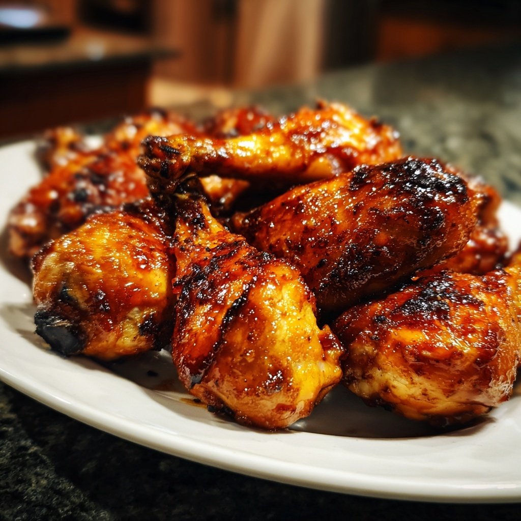 Honey Soy Chicken Drumsticks with Rice