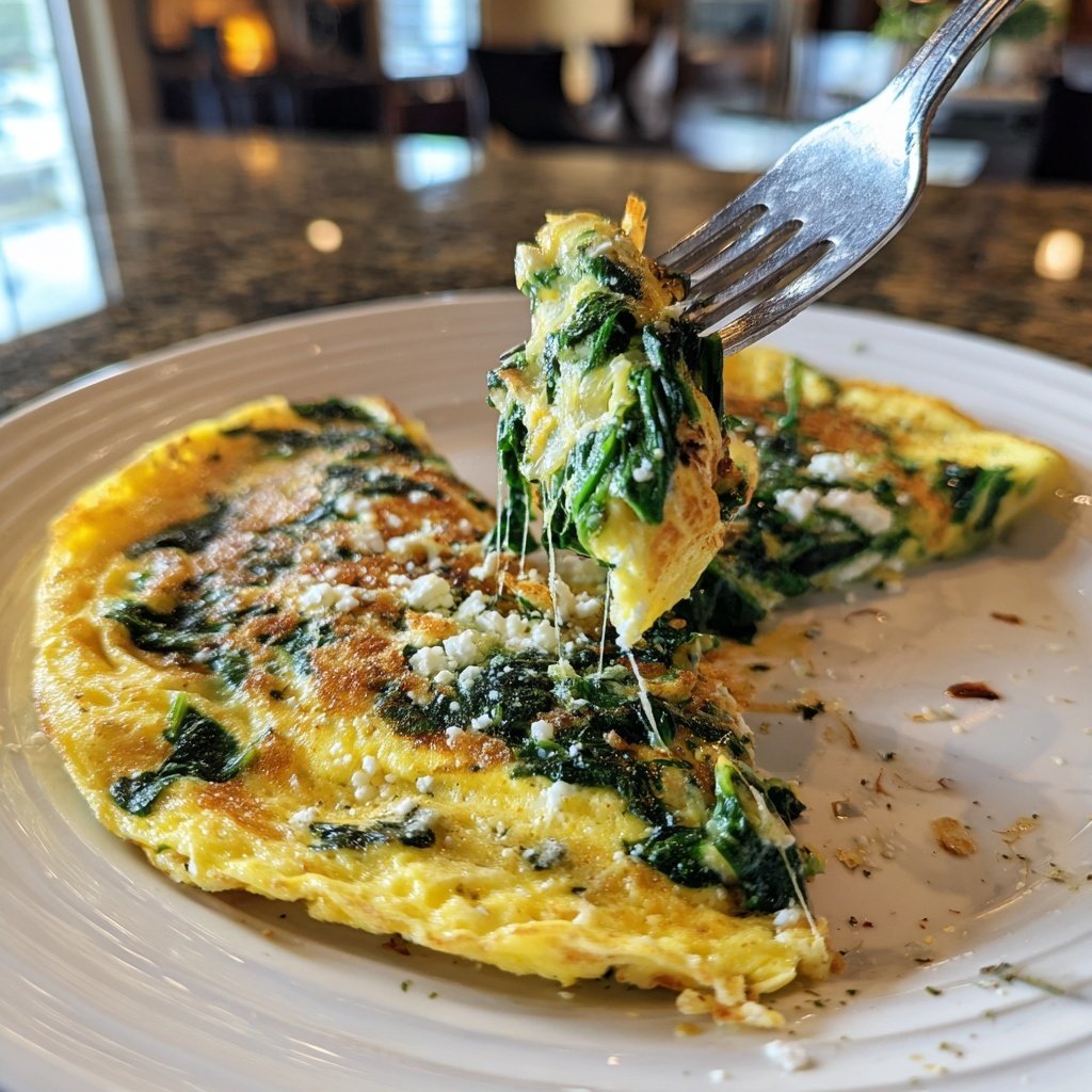 Spinach Feta Omelet