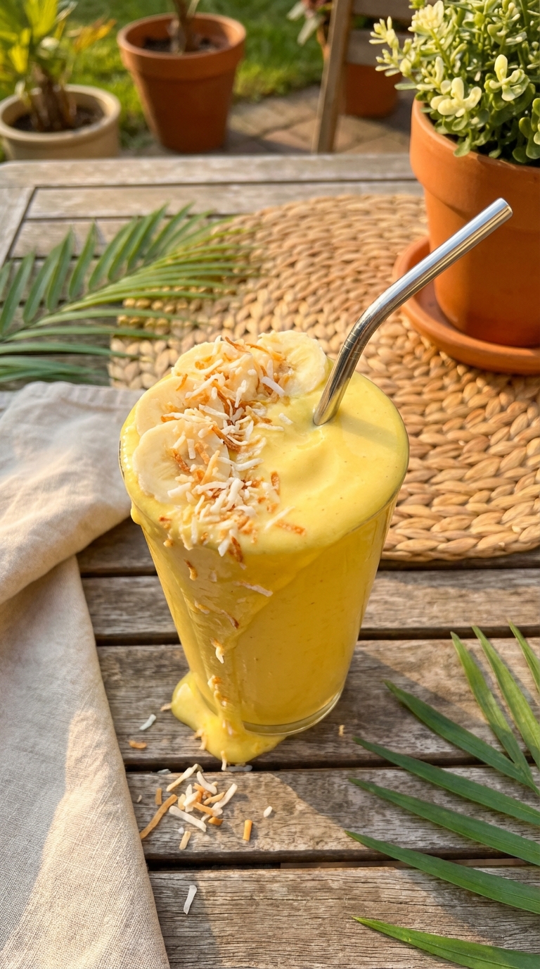 Coconut Banana Protein Smoothie