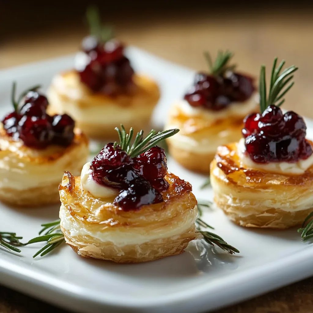 Mini Cranberry Brie Bites