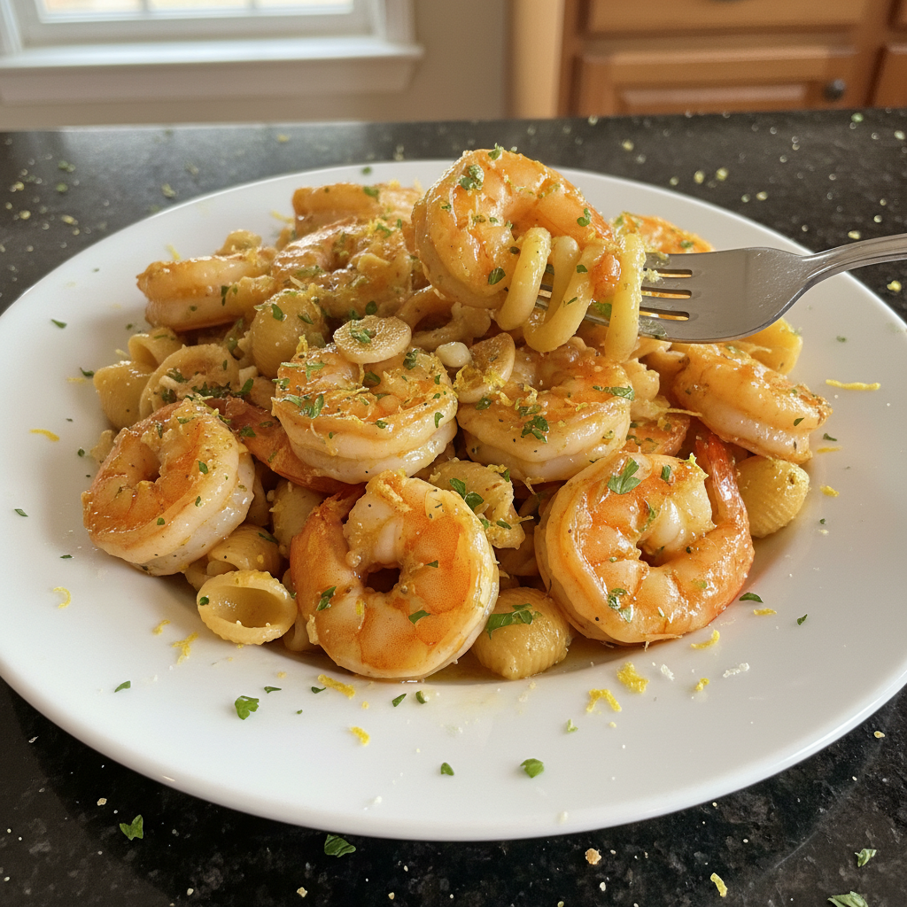 Romantic Shrimp Scampi Dinner