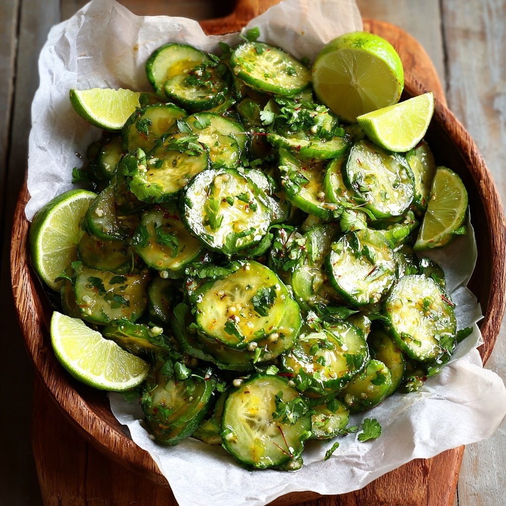 Cilantro Lime Cucumber Salad