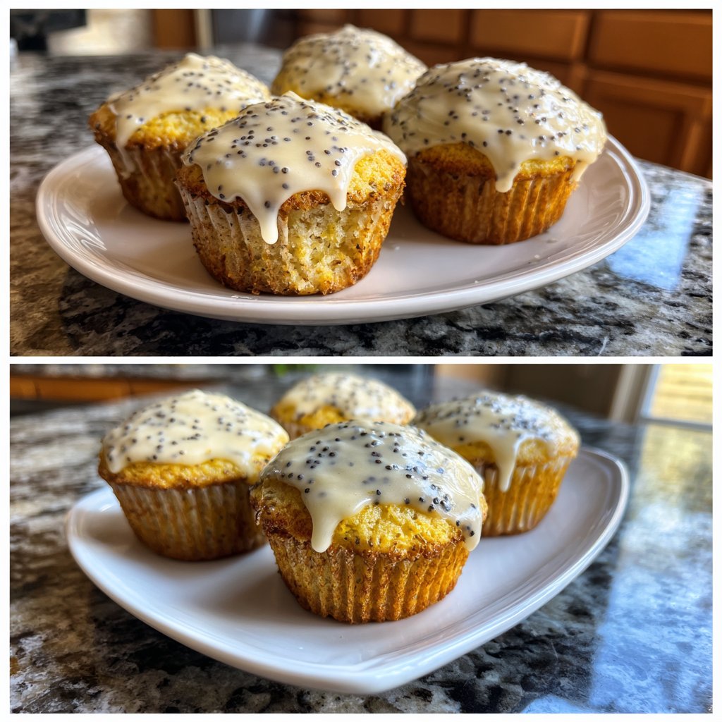 Spring Lemon Poppyseed Cupcakes