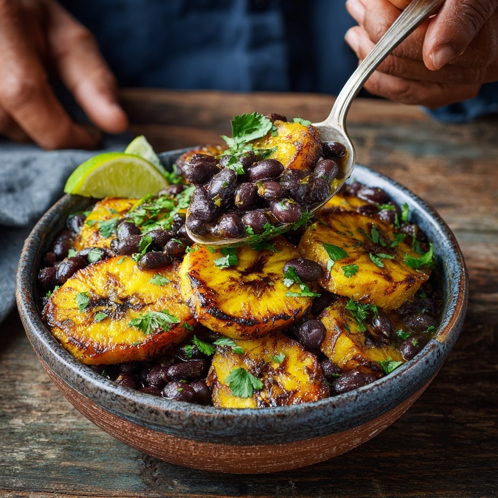 Caribbean Plantain and Black Bean Bowl