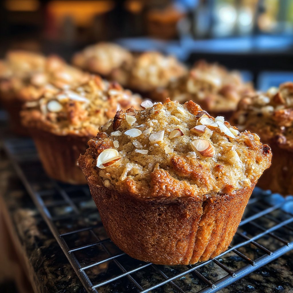 Nutty Honey Almond Muffins