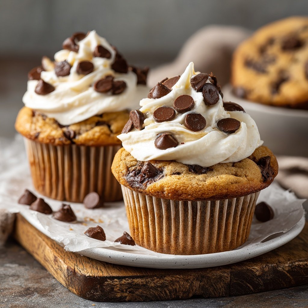Chocolate Chip Cookie Cupcakes