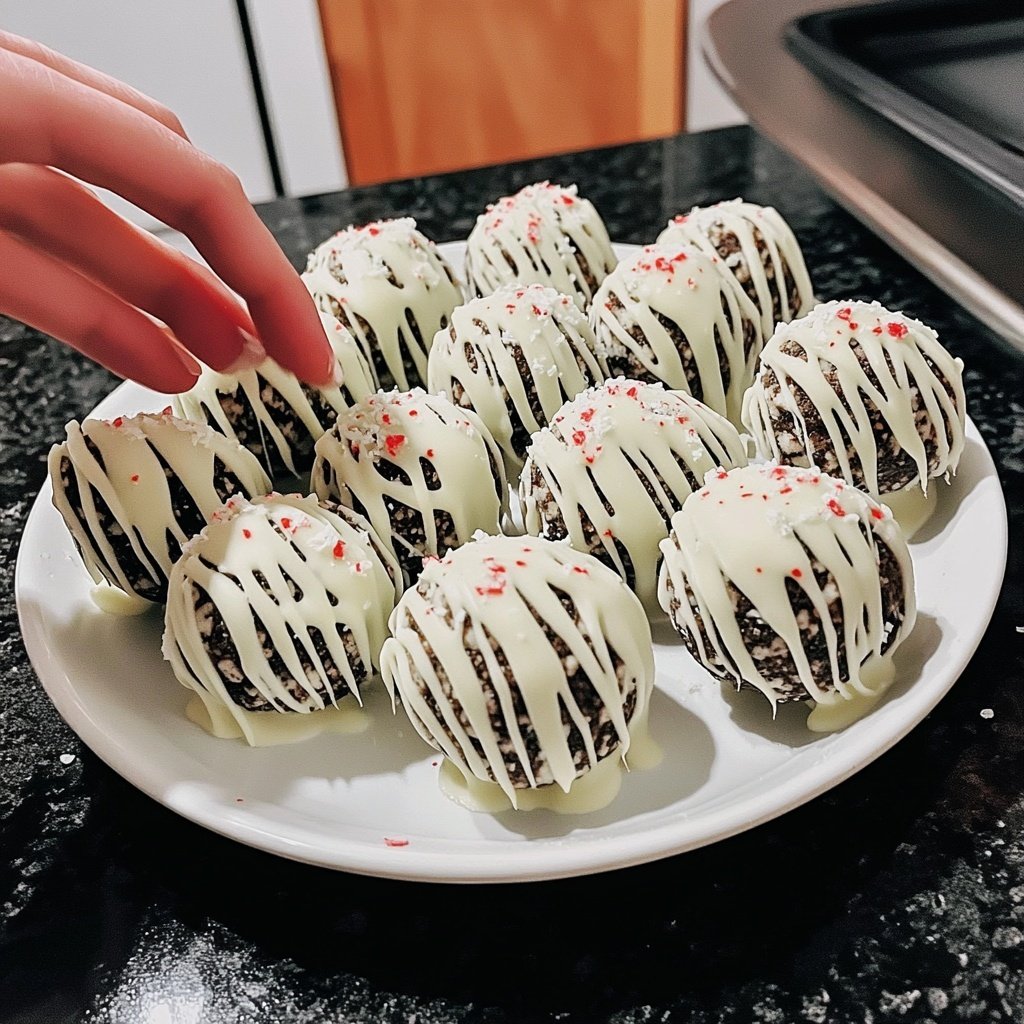 Peppermint Oreo Balls Easy/ Perfect Gifts
