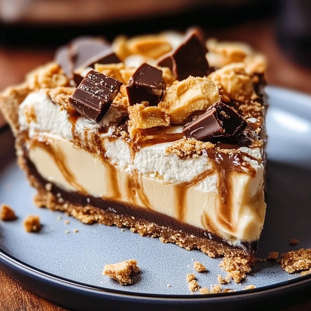 Butterfinger Pie with Peanut Butter