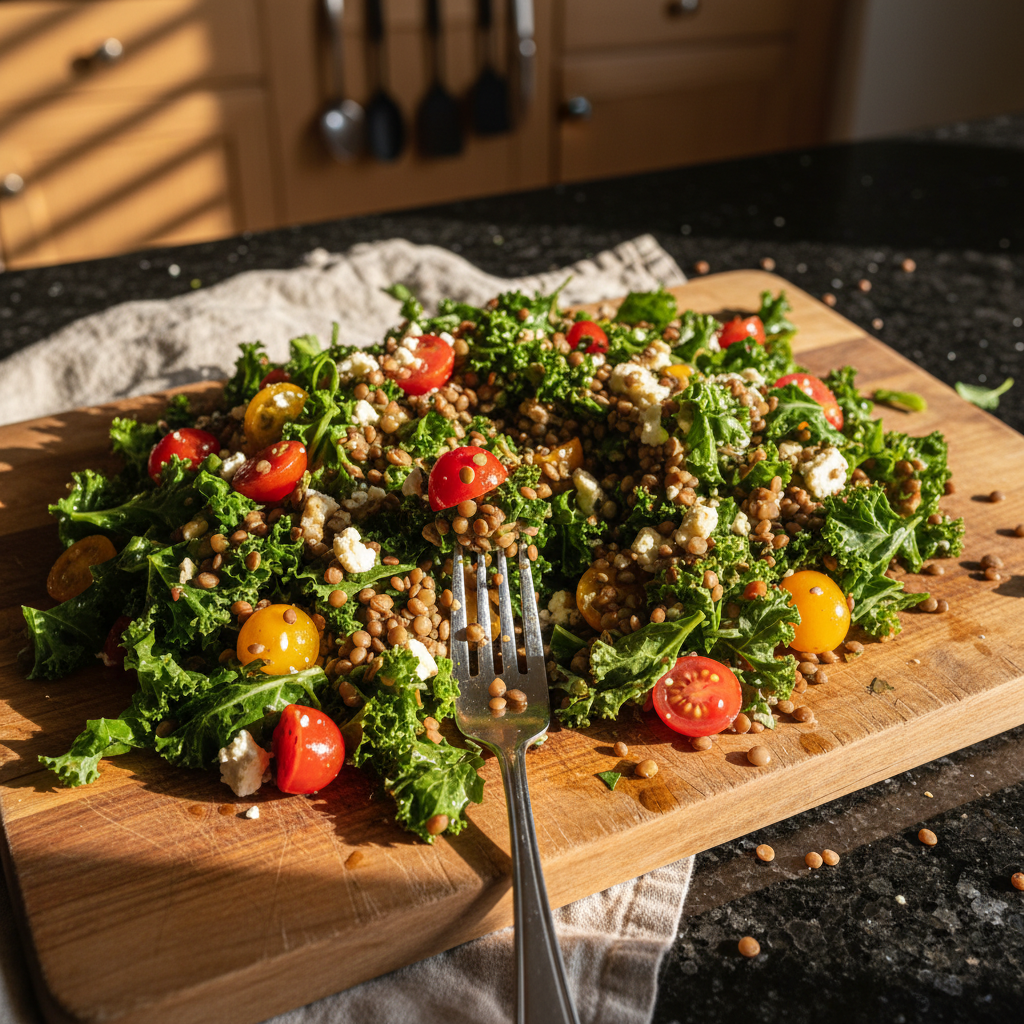 Lush Lentil and Kale Salad