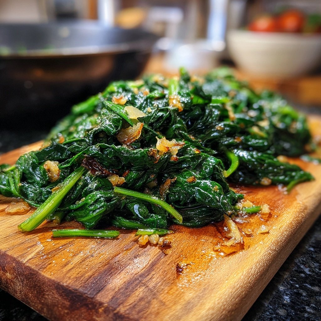 Sautéed Spinach and Garlic