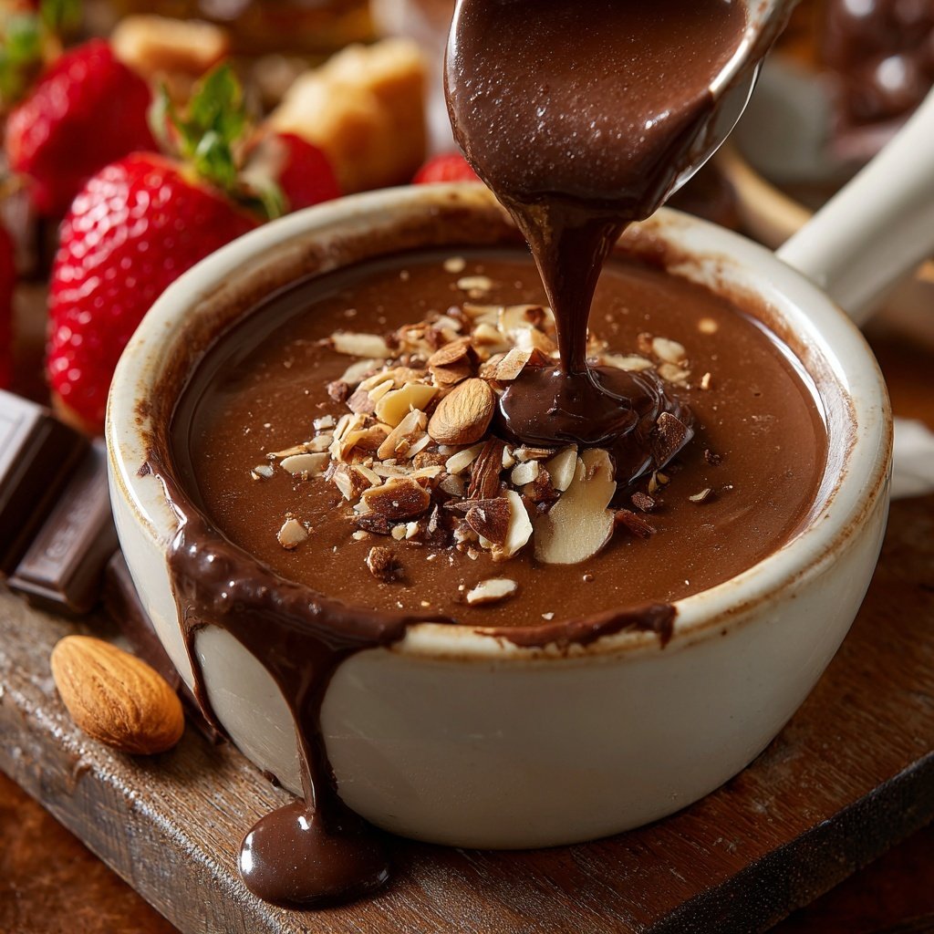 Chocolate Maple Almond Fondue
