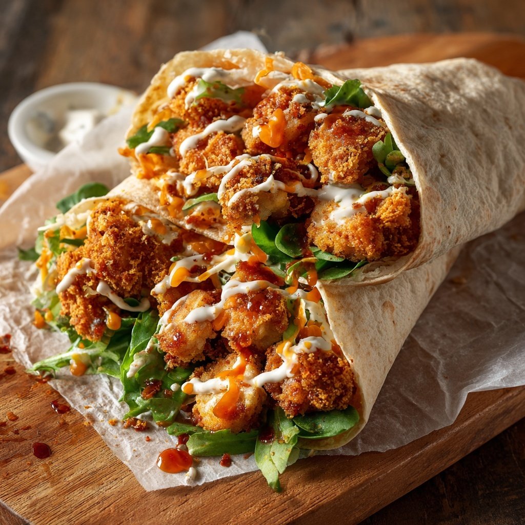 Crispy Chickpea Tenders Wrap