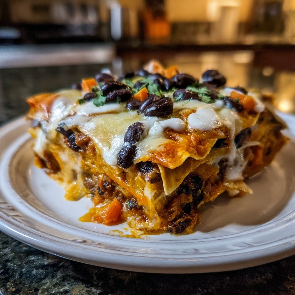 Sweet Potato Black Bean Enchiladas