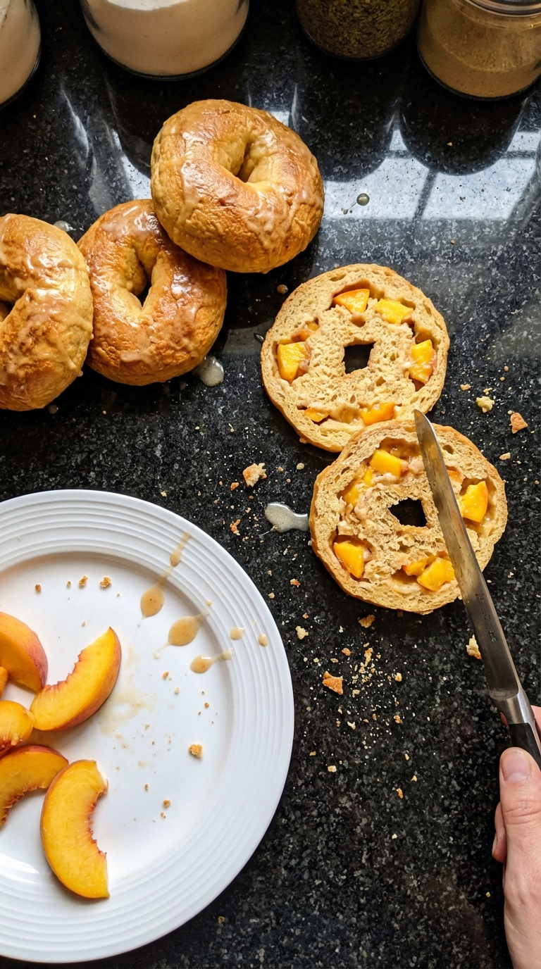Fuzzy Peach High-Protein Bagels