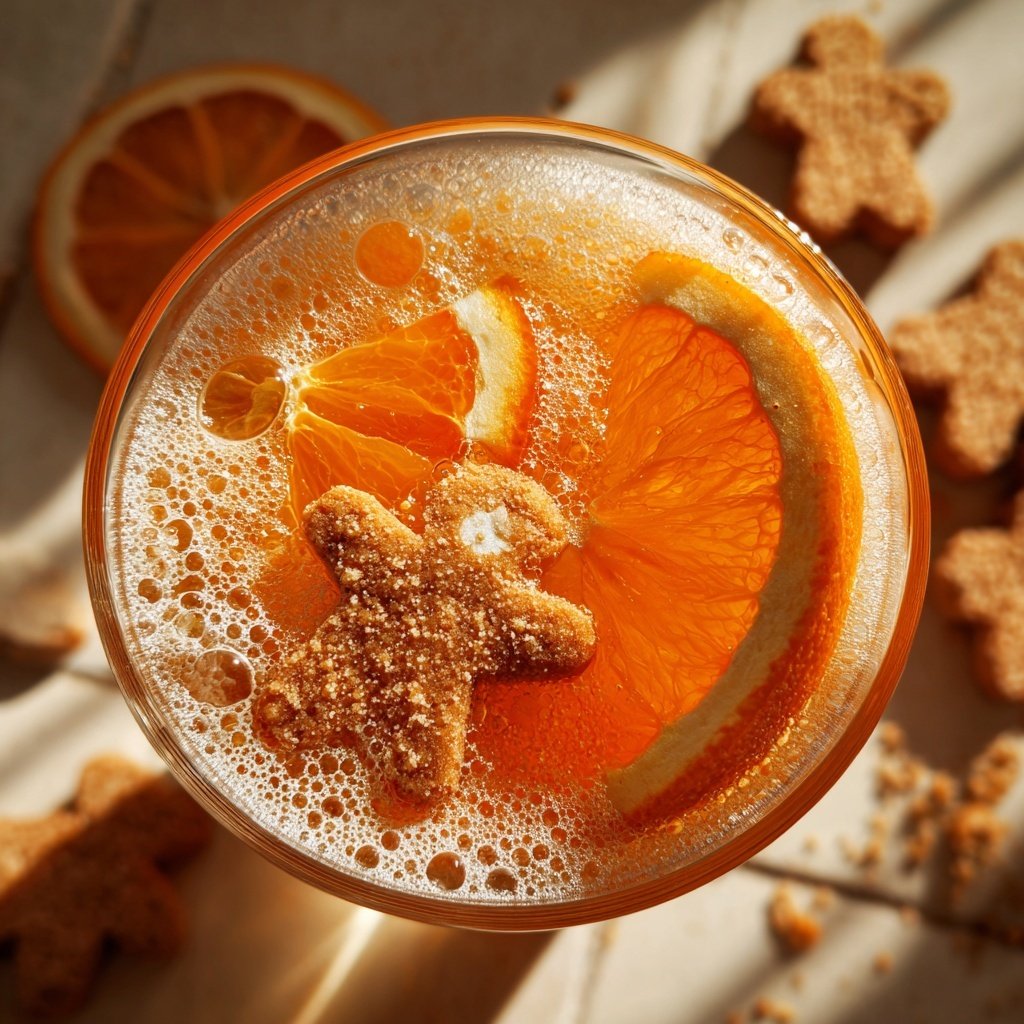 Gingerbread Orange Festive Fizz