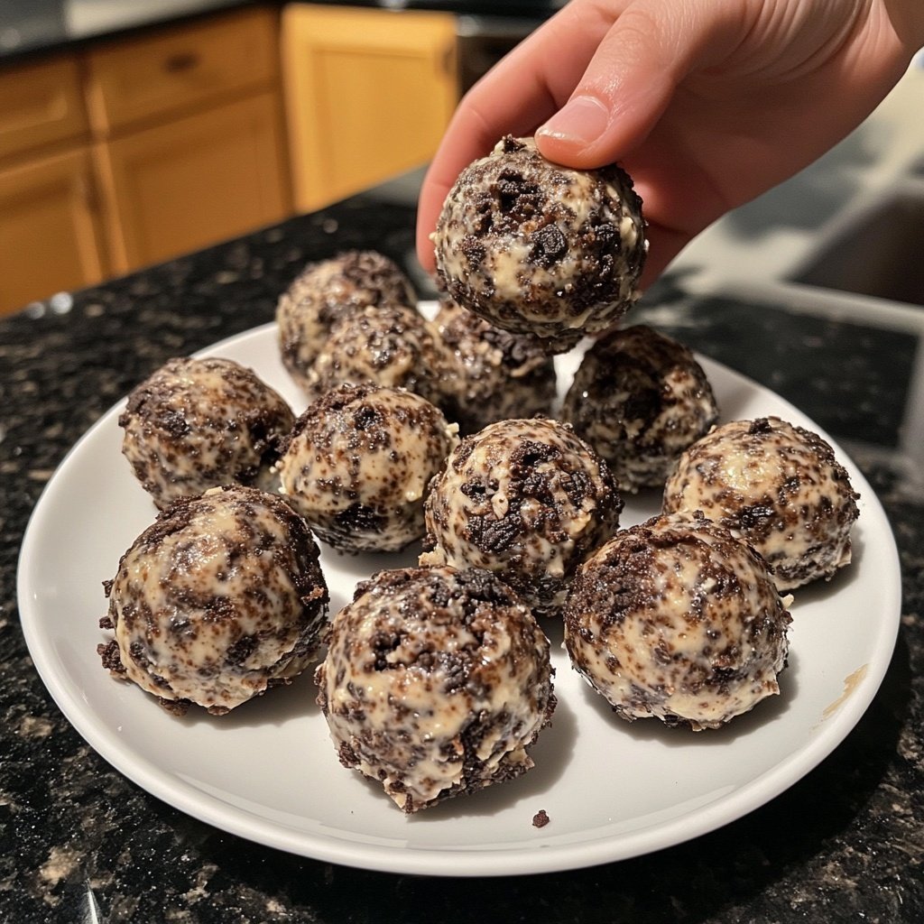 Cream Cheese Oreo Protein Balls