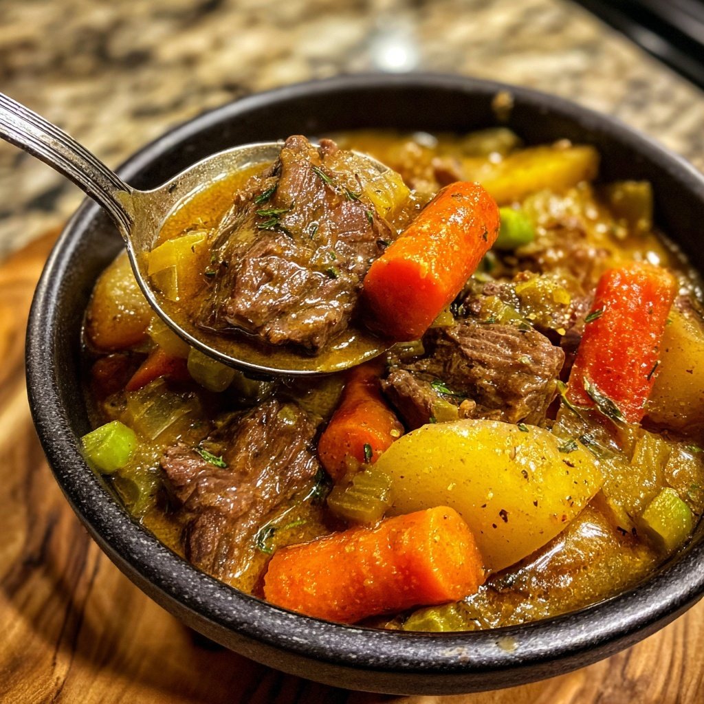 Slow Cooker White Wine Stew