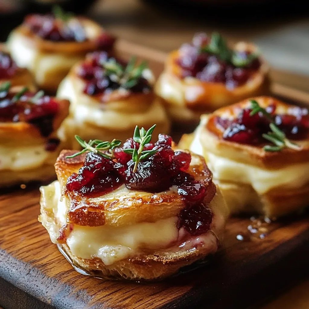 Baked Cranberry Brie Bites