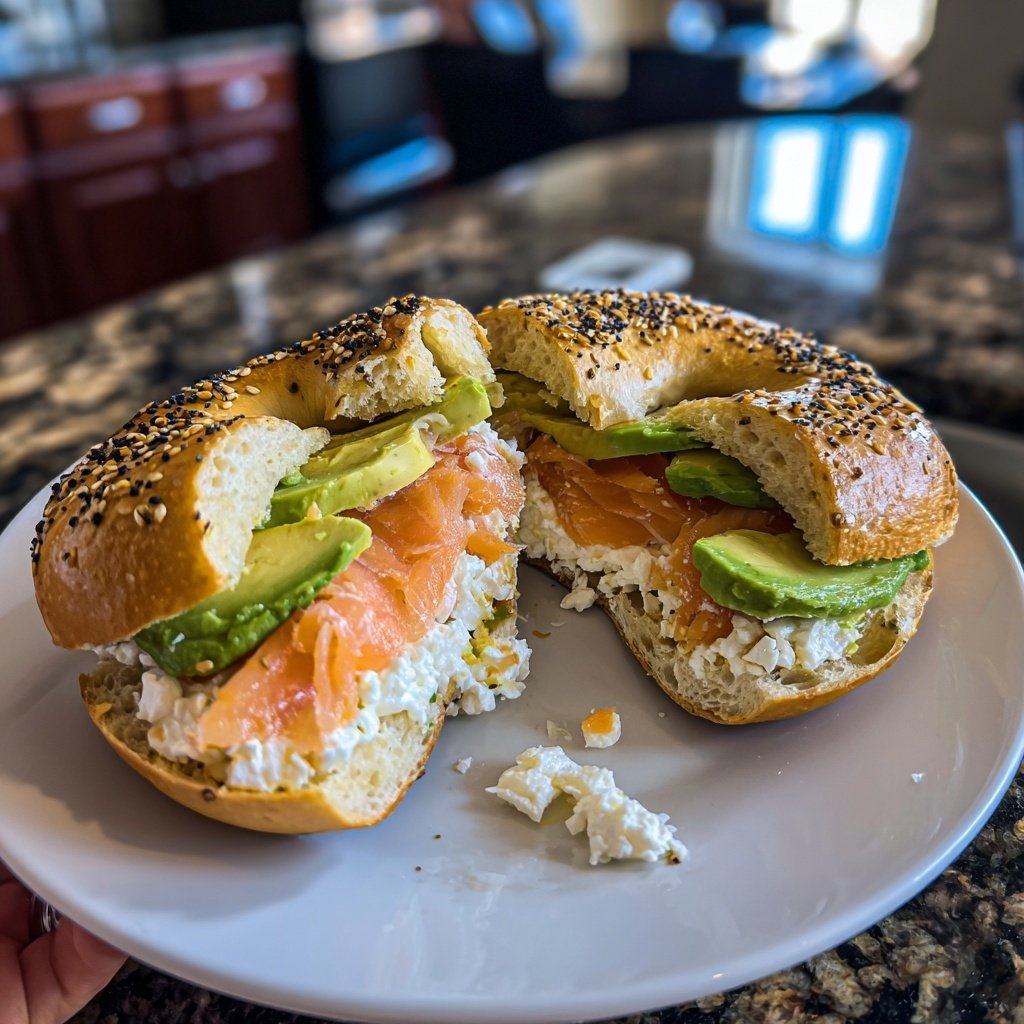 Smoked Salmon Breakfast Bagel