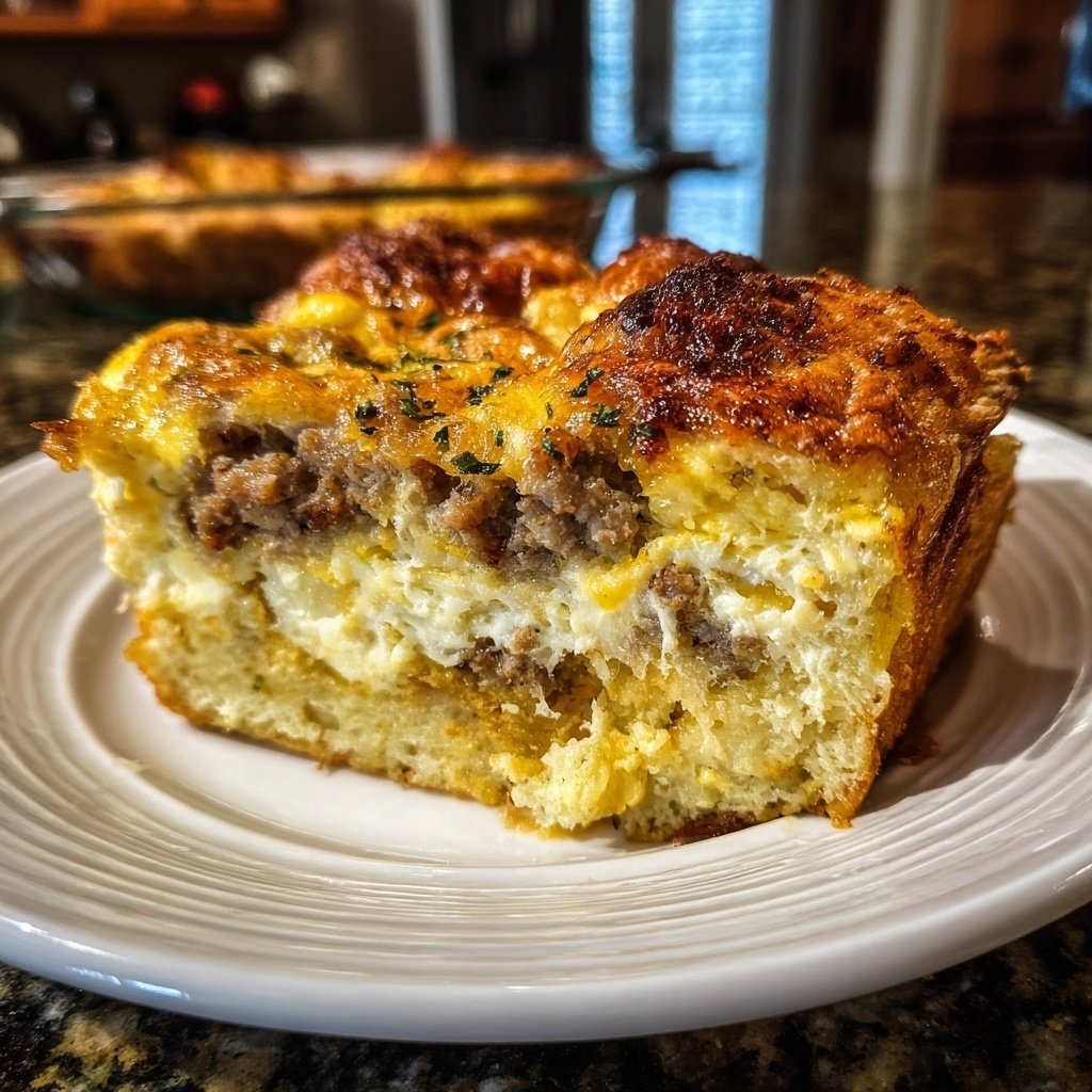 Easy Breakfast Sausage Egg Casserole
