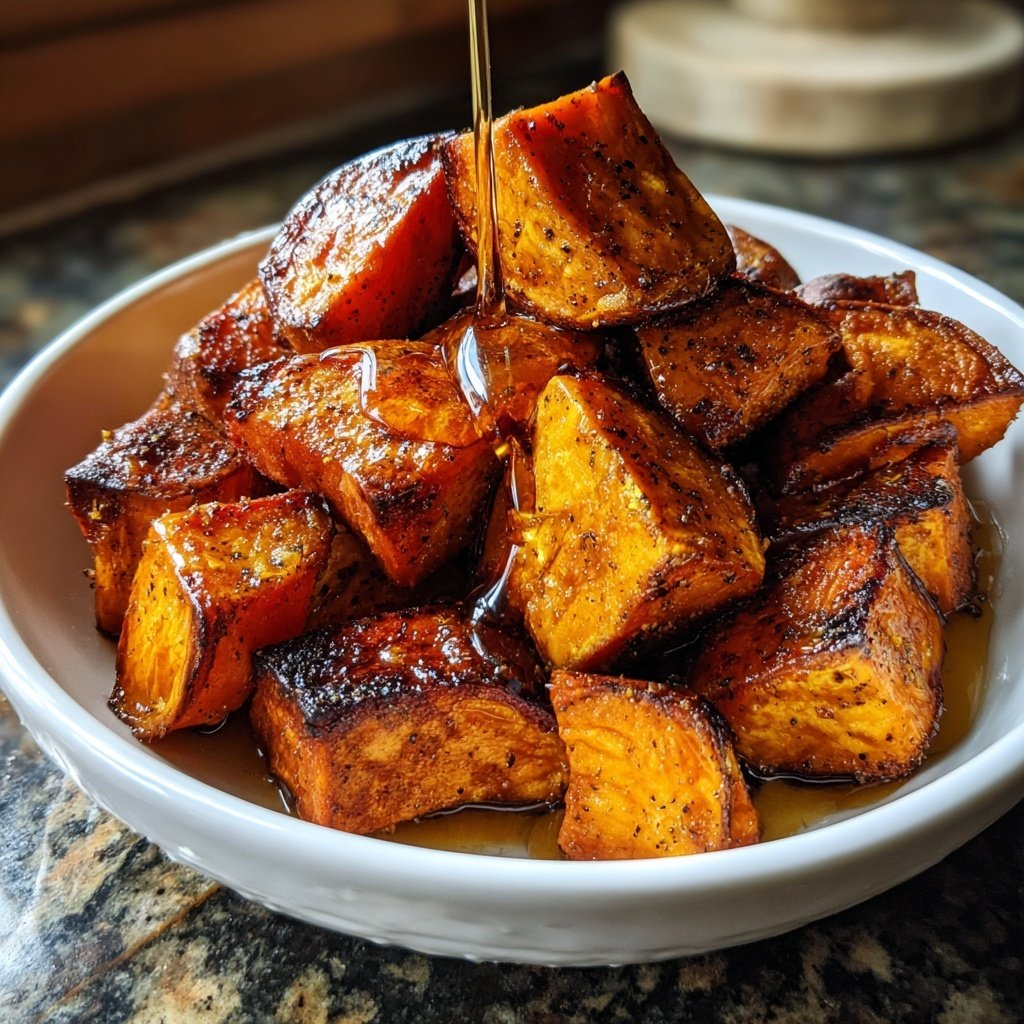 Maple Roasted Sweet Potatoes